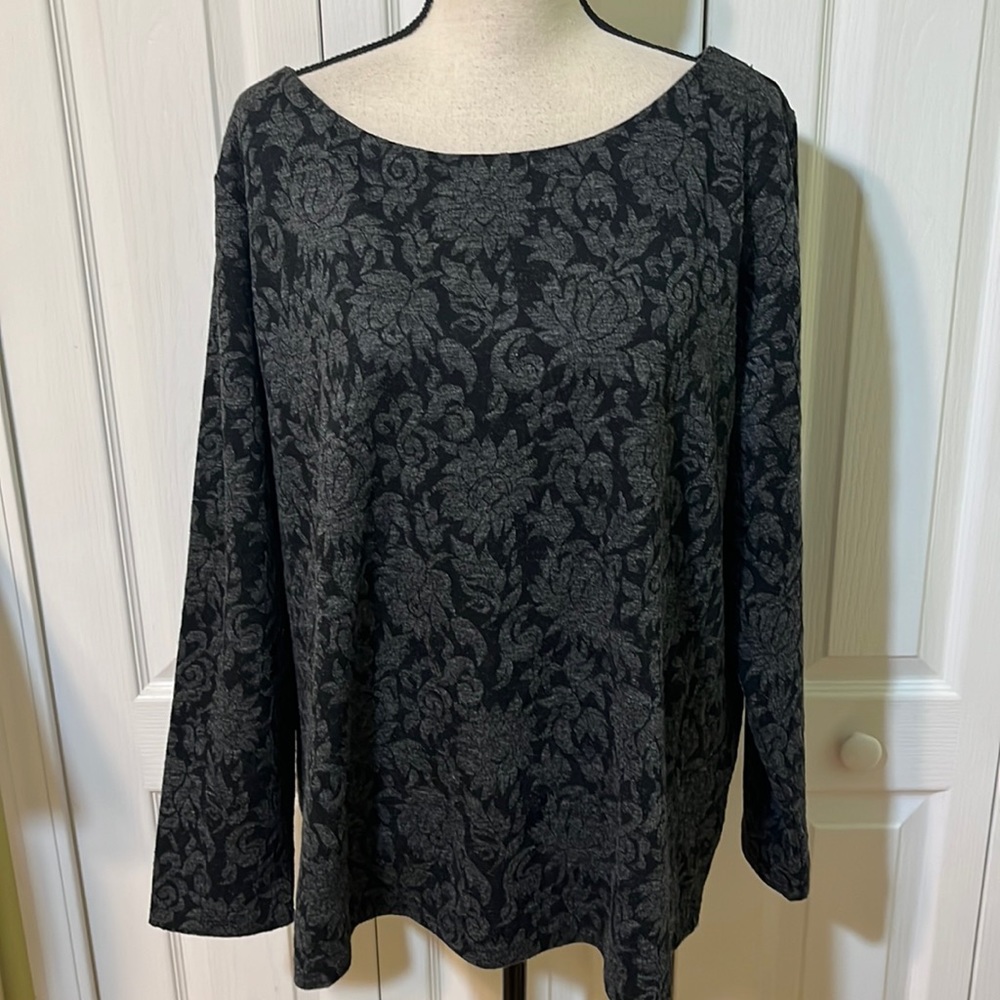 Talbots Textured Floral Top